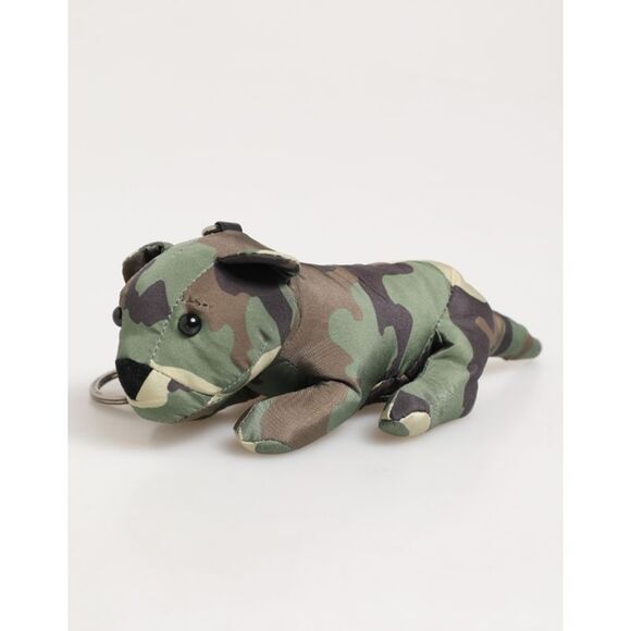 Dolce & Gabbana Multicolor Camouflage Animal Silhouette Keychain Men\'s Keyring